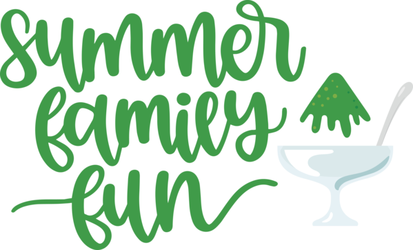 Transparent Summer Day Logo Design Green for Summer Fun for Summer Day