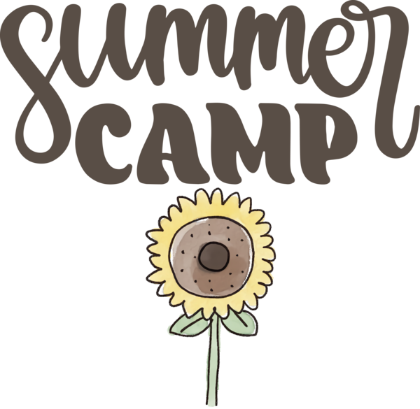 Transparent Summer Day Logo Cartoon Summer camp for Summer Camp for Summer Day