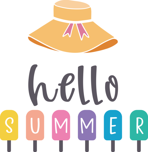 Transparent Summer Day Logo Design Line for Hello Summer for Summer Day