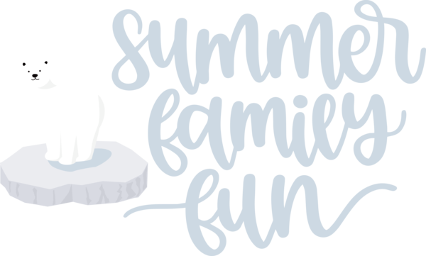 Transparent Summer Day Logo Design Calligraphy for Summer Fun for Summer Day