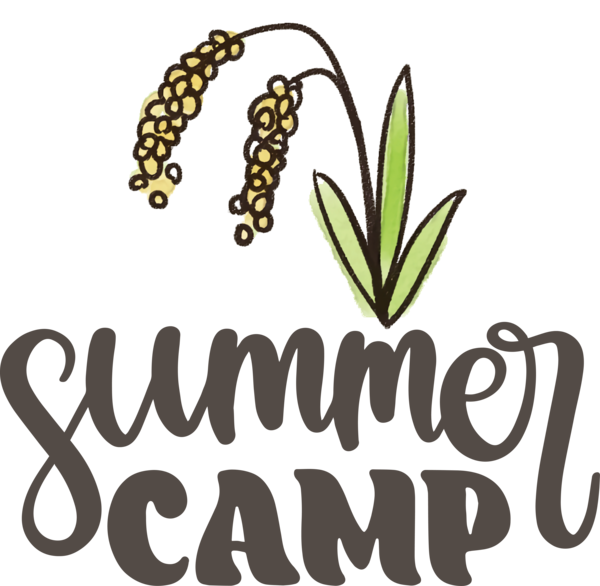 Transparent Summer Day Flower Plant stem Logo for Summer Camp for Summer Day