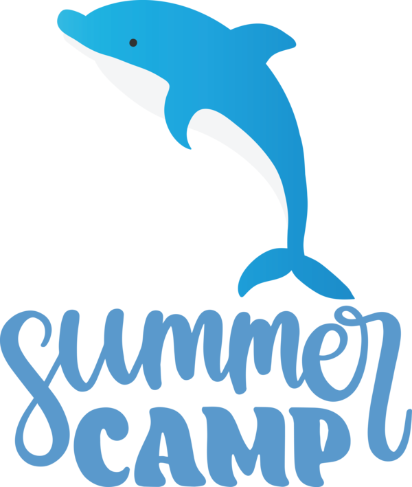 Transparent Summer Day Dolphin Cetaceans Logo for Summer Camp for Summer Day