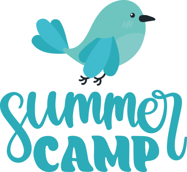 Transparent Summer Day Birds Logo Cartoon for Summer Camp for Summer Day