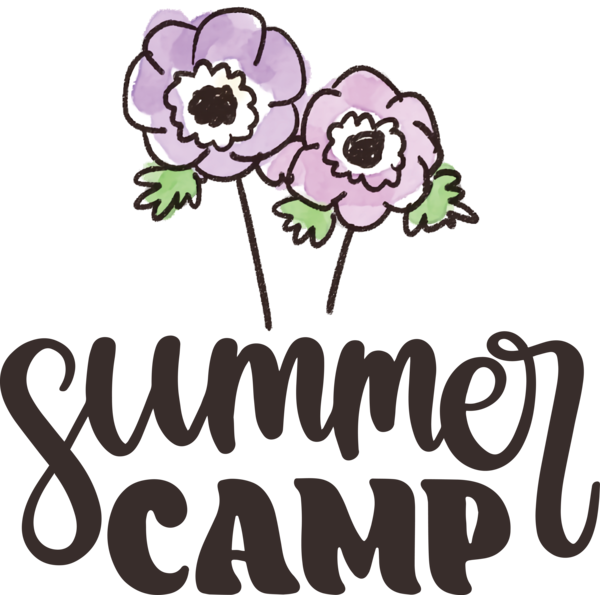 Transparent Summer Day Drawing Painting Logo for Summer Camp for Summer Day