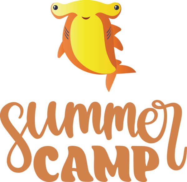 Transparent Summer Day Logo Cartoon Produce for Summer Camp for Summer Day