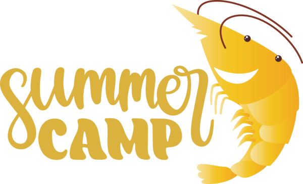 Transparent Summer Day Logo Cartoon Smiley for Summer Camp for Summer Day