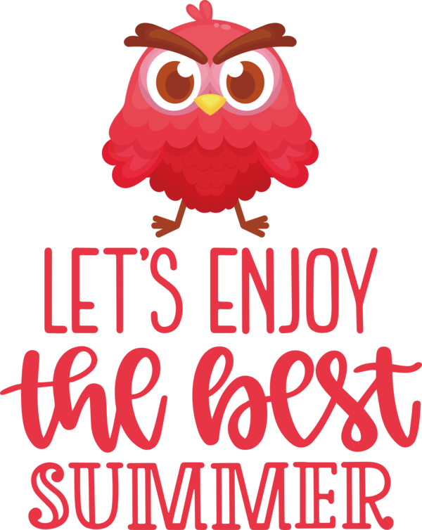Transparent Summer Day Owls Design Logo for Best Summer for Summer Day