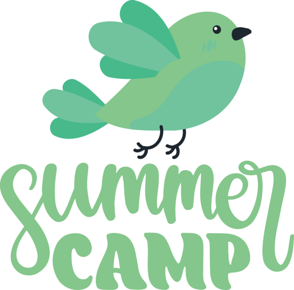 Transparent Summer Day Birds Logo Meter for Summer Camp for Summer Day