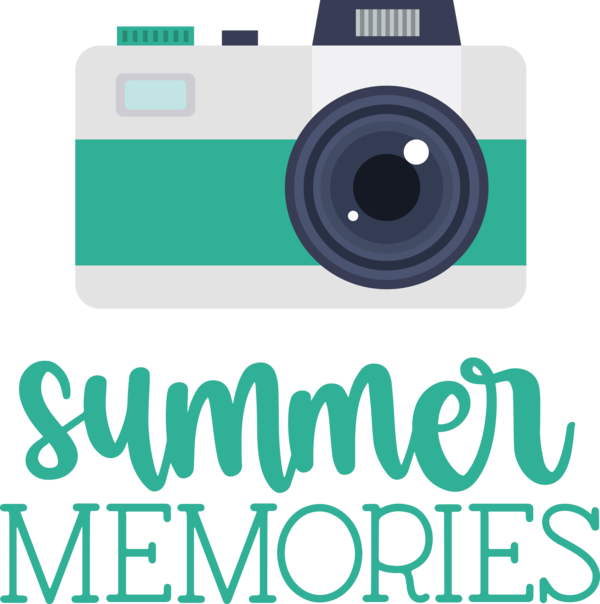Transparent Summer Day Camera Accessory Logo Font for Summer Memories for Summer Day