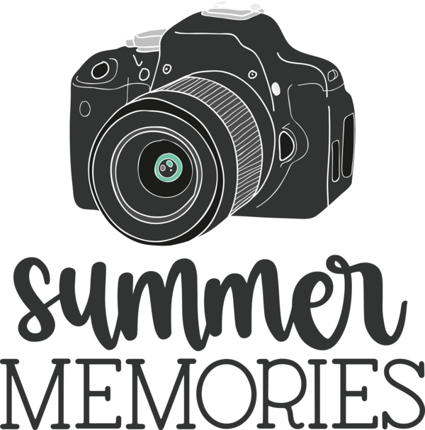 Transparent Summer Day DSLR Camera Camera Lens Camera for Summer Memories for Summer Day