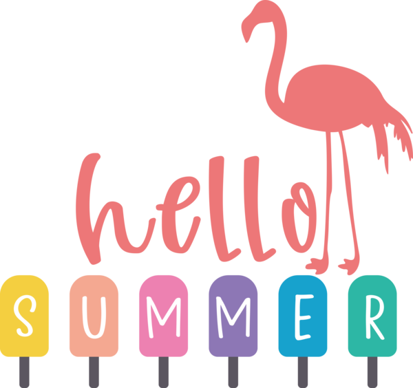 Transparent Summer Day Birds Logo Beak for Hello Summer for Summer Day