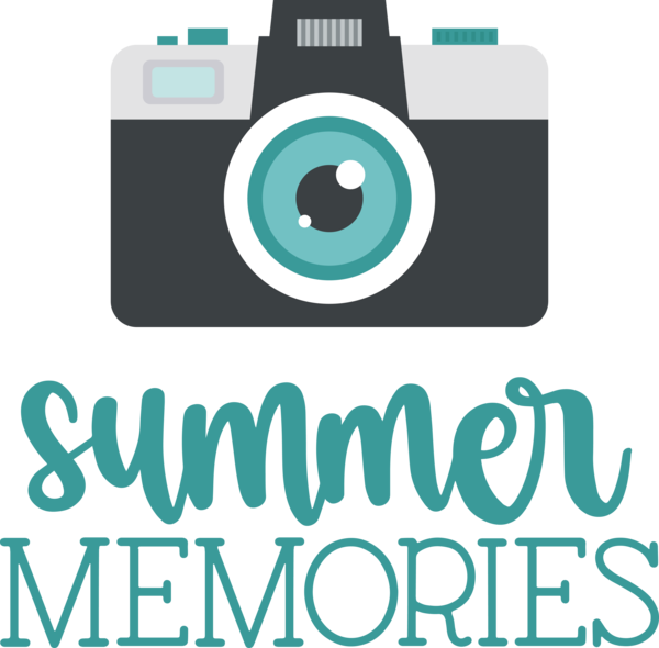 Transparent Summer Day Logo Font Camera for Summer Memories for Summer Day