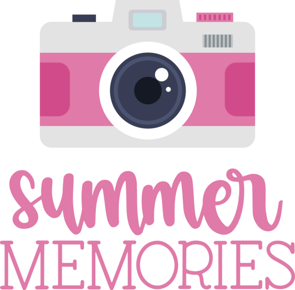 Transparent Summer Day Design Logo Camera for Summer Memories for Summer Day