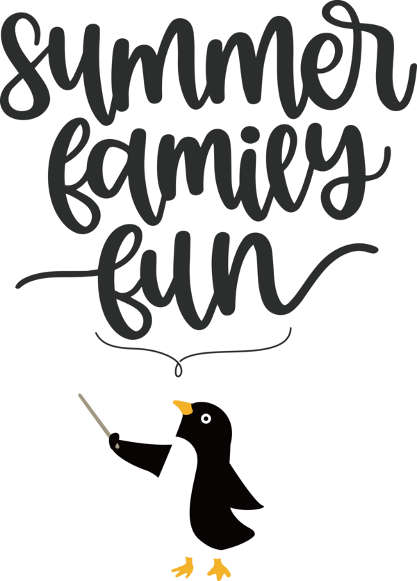 Transparent Summer Day Penguins Birds Logo for Summer Fun for Summer Day