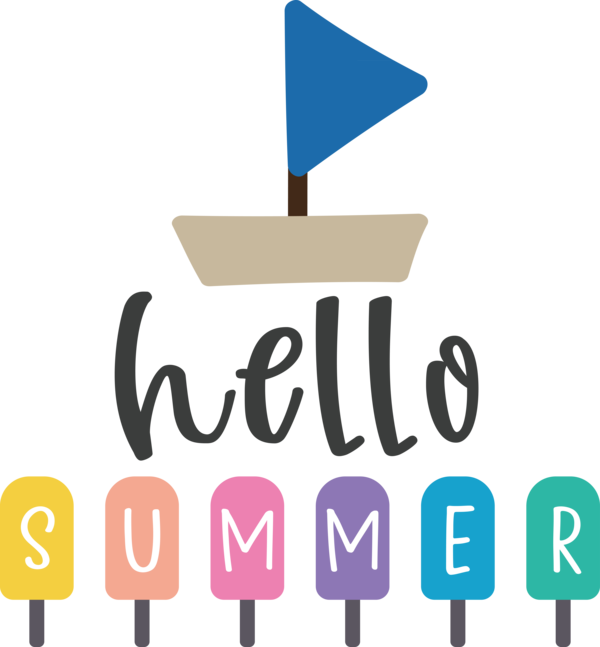 Transparent Summer Day Logo Design Organization for Hello Summer for Summer Day