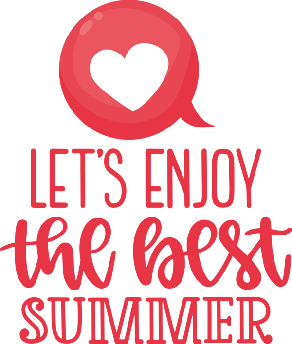 Transparent Summer Day Logo Valentine's Day Line for Best Summer for Summer Day