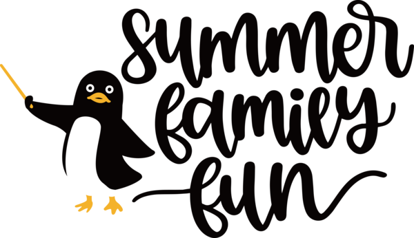 Transparent Summer Day Penguins Birds Logo for Summer Fun for Summer Day