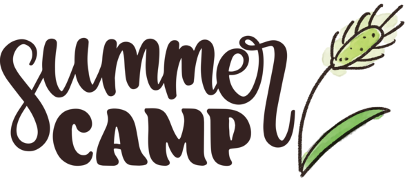 Transparent Summer Day Leaf Plant stem Logo for Summer Camp for Summer Day