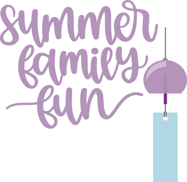 Transparent Summer Day Logo Design Violet for Summer Fun for Summer Day