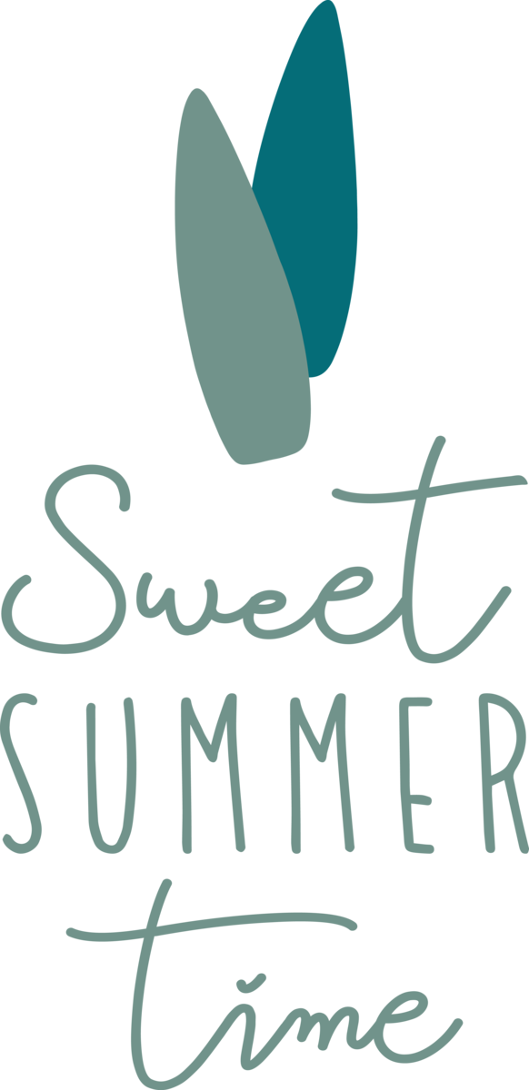 Transparent Summer Day Logo Green Teal for Sweet Summer for Summer Day