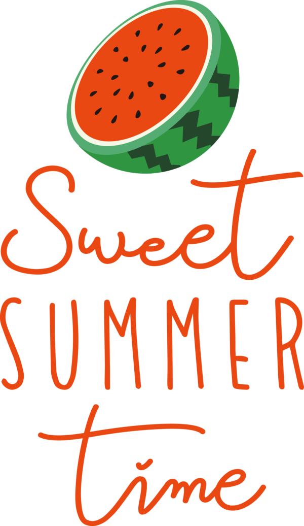 Transparent Summer Day Logo Produce Line for Sweet Summer for Summer Day