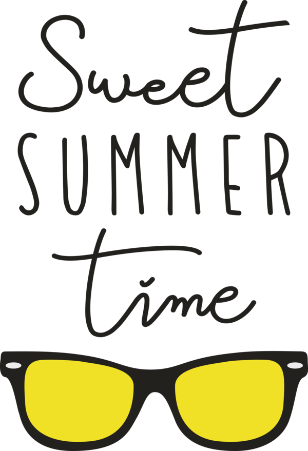 Transparent Summer Day Sunglasses Glasses Eyewear for Sweet Summer for Summer Day