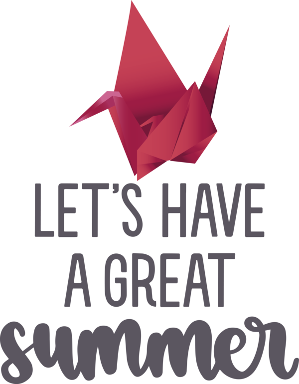 Transparent Summer Day Logo Origami Paper for Best Summer for Summer Day