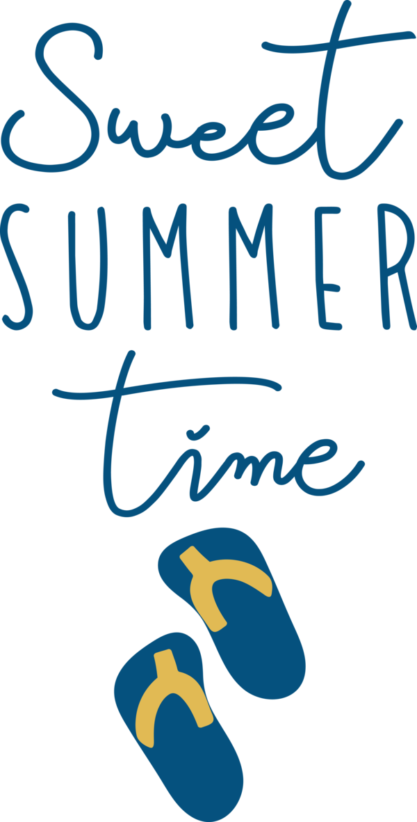 Transparent Summer Day Logo Shoe Line for Sweet Summer for Summer Day