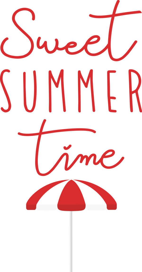 Transparent Summer Day Design Line Red for Sweet Summer for Summer Day
