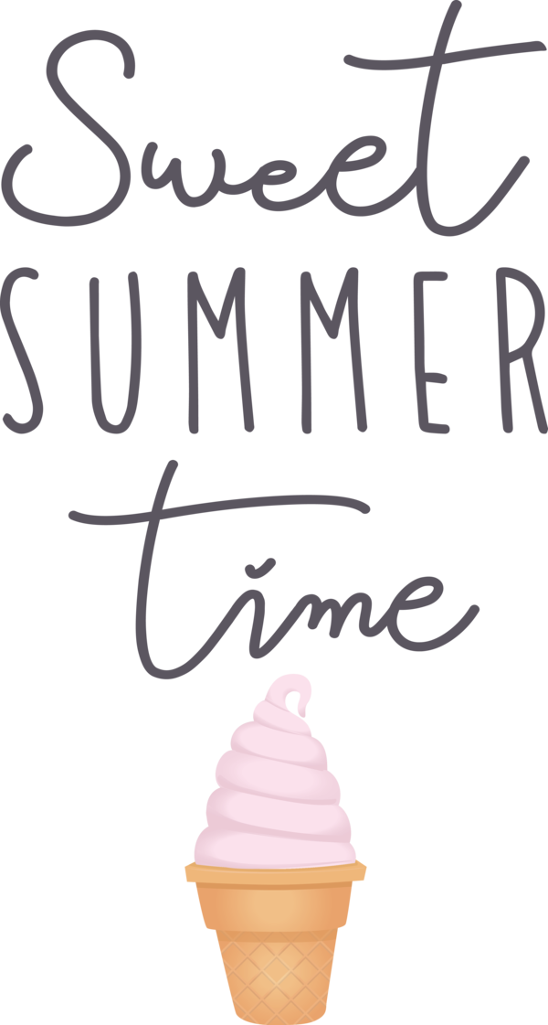 Transparent Summer Day Calligraphy Font Line for Sweet Summer for Summer Day