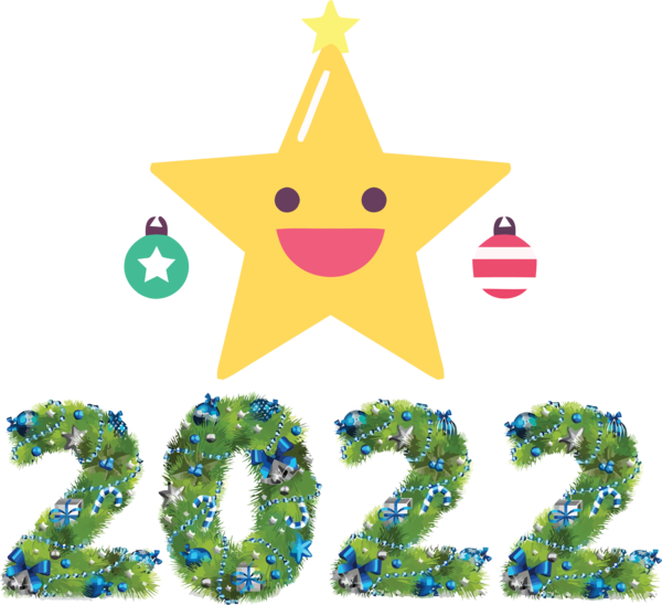 Transparent New Year Christmas Tree Party hat Christmas Ornament M for Happy New Year 2022 for New Year