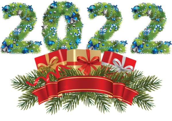Transparent New Year Fir Christmas Day Christmas Tree for Happy New Year 2022 for New Year