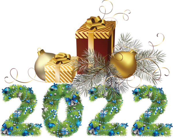 Transparent New Year Fir Christmas Day Christmas Tree for Happy New Year 2022 for New Year