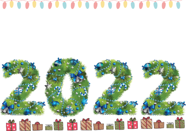 Transparent New Year Seahorses Meter Font for Happy New Year 2022 for New Year