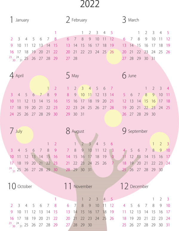 Transparent New Year Calendar System Line Font for Printable 2022 Calendar for New Year