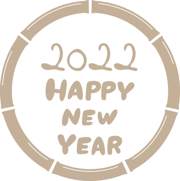 Transparent New Year Logo Table Organization for Happy New Year 2022 for New Year