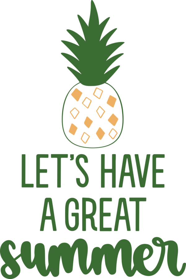 Transparent Summer Day Logo Leaf Pineapple for Summer Fun for Summer Day
