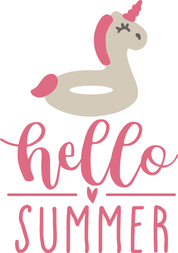 Transparent Summer Day Logo Design Cartoon for Hello Summer for Summer Day