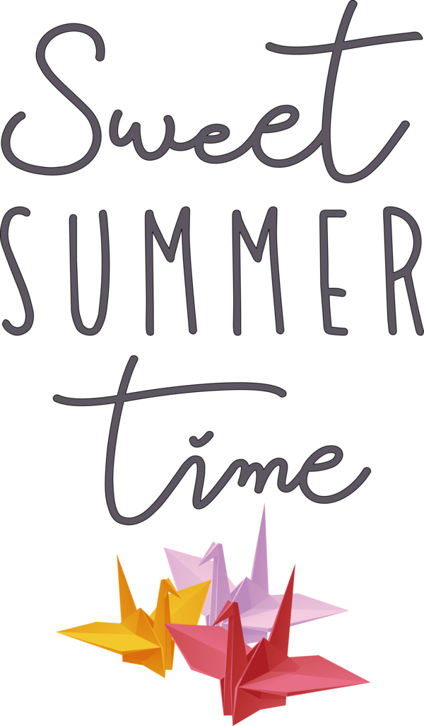 Transparent Summer Day Calligraphy Design Line for Sweet Summer for Summer Day