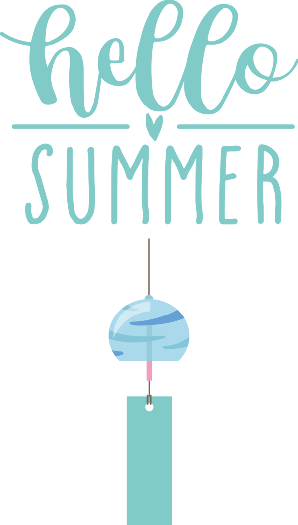Transparent Summer Day Logo Font Line for Hello Summer for Summer Day