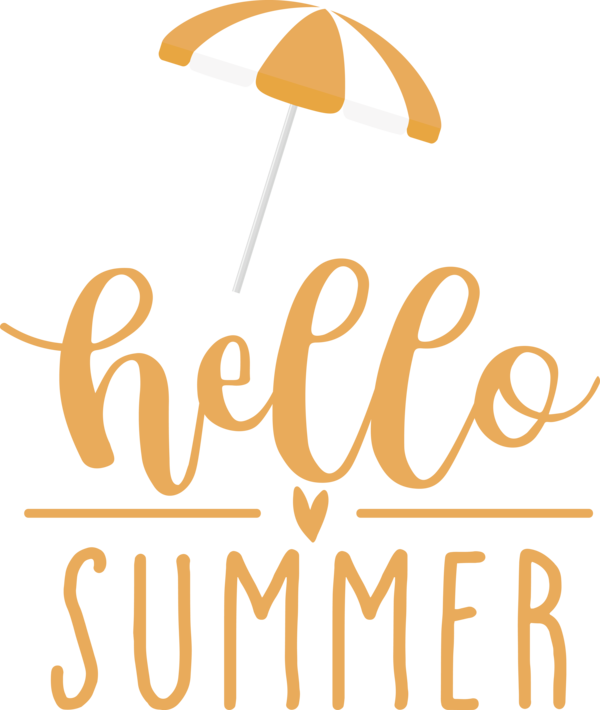 Transparent Summer Day Logo Yellow Line for Hello Summer for Summer Day