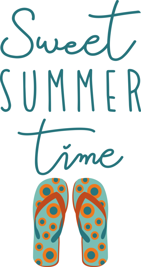 Transparent Summer Day Shoe Logo Teal for Sweet Summer for Summer Day