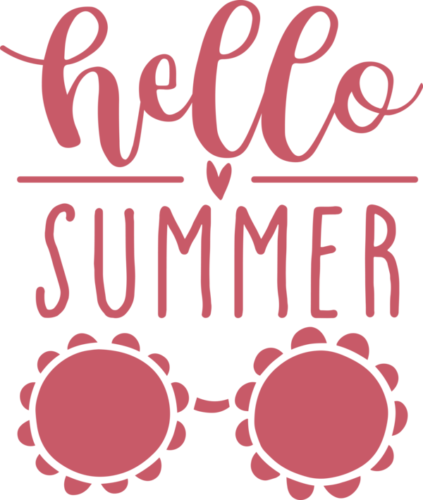 Transparent Summer Day Design Logo Line for Hello Summer for Summer Day