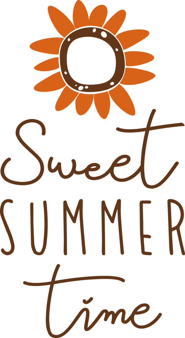 Transparent Summer Day Logo Line Flower for Sweet Summer for Summer Day