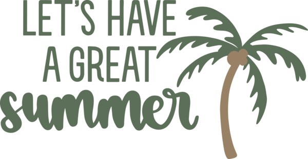 Transparent Summer Day Logo Leaf Font for Summer Fun for Summer Day