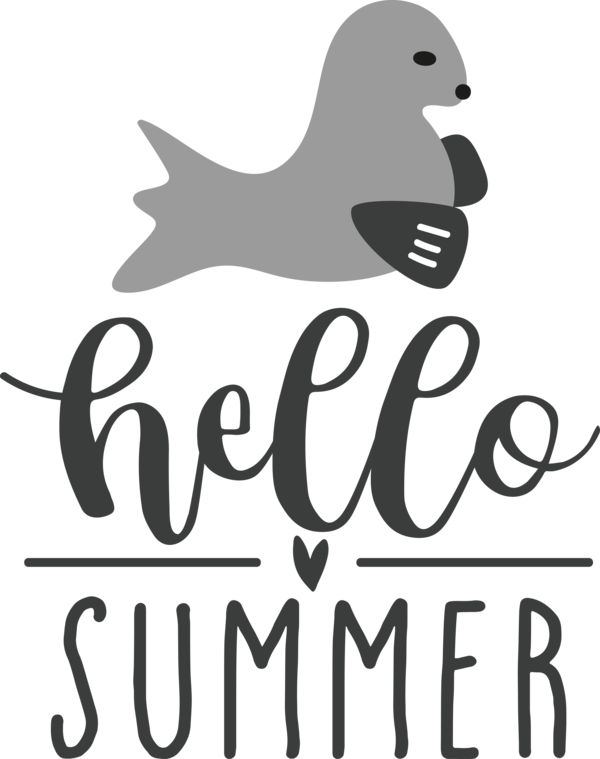 Transparent Summer Day Logo Design Birds for Hello Summer for Summer Day