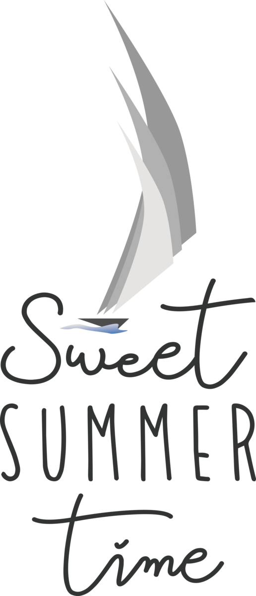 Transparent Summer Day Logo Calligraphy Birds for Sweet Summer for Summer Day