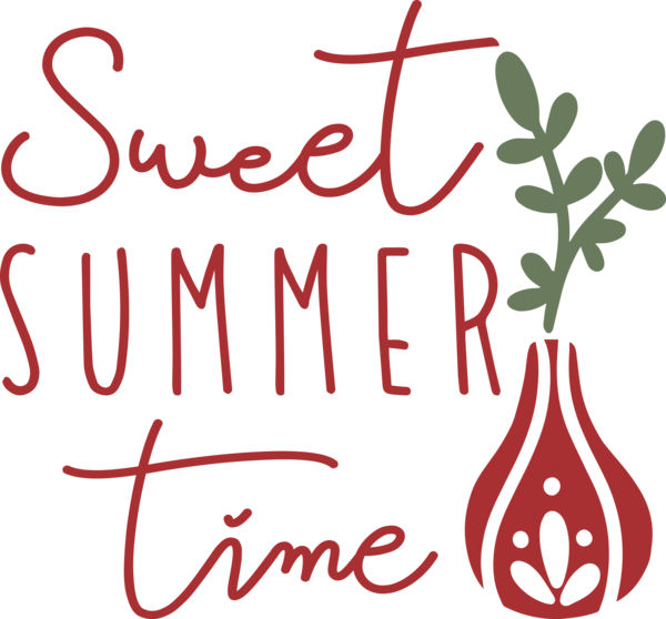 Transparent Summer Day Floral design Logo Leaf for Sweet Summer for Summer Day