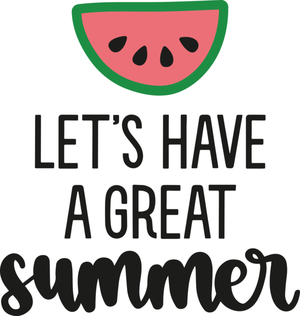 Transparent Summer Day Logo Cartoon Line for Summer Fun for Summer Day