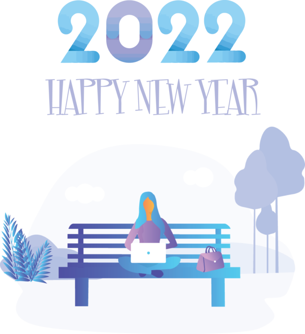 Transparent New Year Logo Design Flightless bird for Happy New Year 2022 for New Year
